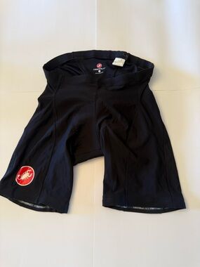 Castelli Men's Black Cycling Shorts - Padded Athletic Bibless Shorts